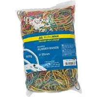 Rubber bands for money Buromax JOBMAX assorted colors, 500g (BM.5504)