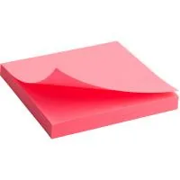 Axent note paper with adhesive layer 75x75mm, 80 sheets, bright pink (2414-13-A)