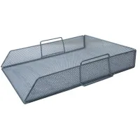 Лоток для паперів Buromax горизонтальний, металевий, сріблястий (BM.6254-24)
