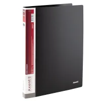Axent A4 ring binder with 2 rings 700 µm 25 mm Black (1207-01-A)
