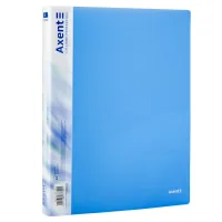 Axent A4 ring binder with 2 rings 700 µm 25 mm Transparent blue (1207-22-A)