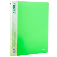 Axent A4 ring binder with 2 rings 700 µm 25 mm Transparent green (1207-26-A)