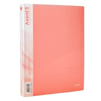 Axent A4 ring binder with 4 rings 700 µm 35 mm Transparent pink (1208-24-A)