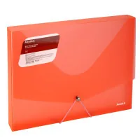 Folder on rubber bands Axent A4 800 μm Transparent red (1502-24-A)