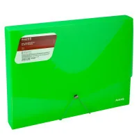Folder on rubber bands Axent A4 800 µm Transparent green (1502-26-A)