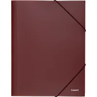 Folder with rubber bands Axent A4 500 μm burgundy (1508-04-A)
