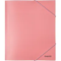 Folder on rubber bands Axent A5 410 micron Pastelini pink (1514-10-A)