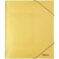 Folder on rubber bands Axent A5 410 micron Pastelini yellow (1514-26-A)