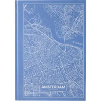 Канцелярська книга Axent Maps Amsterdam А4 в твердій обкладинці 96 аркушів в клітинку (8422-507-A)
