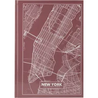 Канцелярська книга Axent Maps New York А4 у твердій обкладінці 96 аркушів у клітинку (8422-543-A)