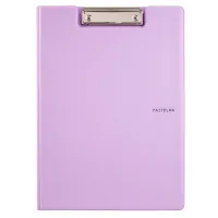 Clipboard-folder Axent Pastelini with metal clip A4 vinyl Lilac (2514-36-A)