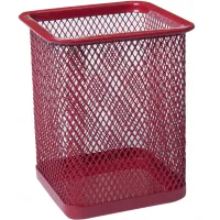 Stand for Buromax pens, square, metal, red (BM.6201-05)