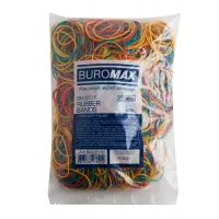 Rubber bands for money Buromax JOBMAX assorted colors, 500 g (BM.5516)