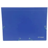 H-Tone A4 elastic folder, blue (FOLD-HT-JJ40941-BL)