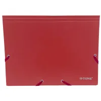 H-Tone A4 elastic folder, red (FOLD-HT-JJ40941-R)