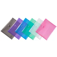 Folder - envelope Comix A5, transparent blue (FOLD-COM-A1854-BL)