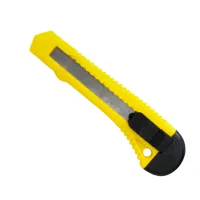 Office knife H-Tone 18 mm yellow (KNIFE-HT-JJ40605A-18)
