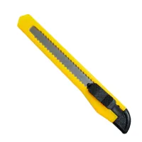 Office knife H-Tone 9 mm yellow (KNIFE-HT-JJ40610-9)