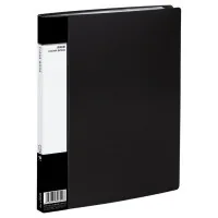 Folder with files Comix A4, with 20 files, black (FOLD-COM-PF20AK-B)