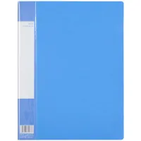 Folder with files Comix A4, with 40 files, blue (FOLD-COM-PF40AK-BL)