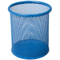 Buromax pen holder round, metal, blue (BM.6202-02)