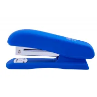 Stapler Buromax RUBBER TOUCH, 20 sheets, staples #24; 26, 127x54x33 mm, blue (BM.4202-02)