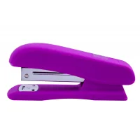 Stapler Buromax RUBBER TOUCH, 20 sheets, staples #24; 26, 127x54x33 mm, purple (BM.4202-07)