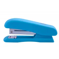 Stapler Buromax RUBBER TOUCH, 20 sheets, staples #24; 26, 127x54x33 mm, blue (BM.4202-14)