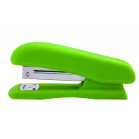 Stapler Buromax RUBBER TOUCH, 20 sheets, staples #24; 26, 127x54x33 mm, green (BM.4202-15)
