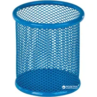 Stand for pens Kite round metal 80x80x100mm, blue (K17-2110-07)