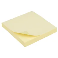 Paper for notes Axent 75x75mm, 100 sheets yellow (D3314-01)