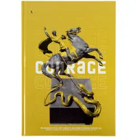 Канцелярська книга Axent Courage А4, 96 аркушів, клітинка, жовта (8422-552-A)