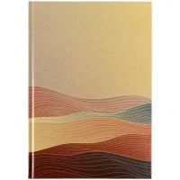 Канцелярська книга Axent Waves А4, 96 аркушів, клітинка, бронзова (8422-563-A)