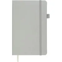 Notebook Buromax Etalon 125x195 mm 96 sheets without a liner artificial leather cover Silver (BM.291060-24)