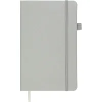 Notebook Buromax Etalon 125x195 mm 96 sheets in a cell cover made of artificial leather Silver (BM.291160-24)