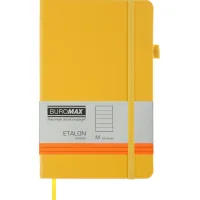 Notebook Buromax Etalon 125x195 mm 96 sheets in a line artificial leather cover Yellow (BM.291260-08)
