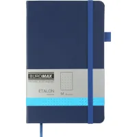 Notebook Buromax Etalon 125x195 mm 96 sheets per dot cover made of artificial leather Blue (BM.291360-02)