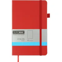 Notebook Buromax Etalon 125x195 mm 96 sheets per dot artificial leather cover Red (BM.291360-05)