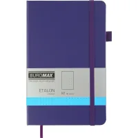 Notebook Buromax Etalon 125x195 mm 96 sheets per dot artificial leather cover Purple (BM.291360-07)
