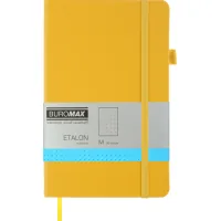 Notebook Buromax Etalon 125x195 mm 96 sheets per dot cover made of artificial leather Yellow (BM.291360-08)