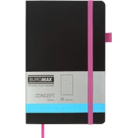 Notebook Buromax Concept 125x195 mm 96 sheets in point cover made of artificial leather Pink (BM.291362-10)