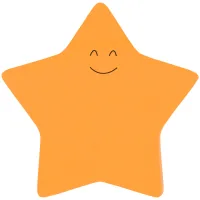 Paper for notes Axent with an adhesive layer Star 70x70mm, 50 sheets (2444-03-A)