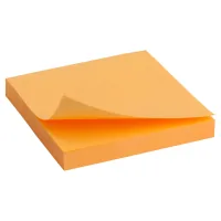Paper for notes Axent with an adhesive layer neon orange 75x75mm, 100 sheets (D3414-15)
