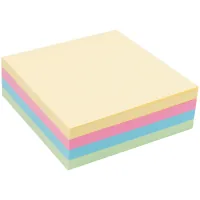Paper for notes Axent with an adhesive layer Assorted pastel colors 75x75mm, 250 sheets (D3350)