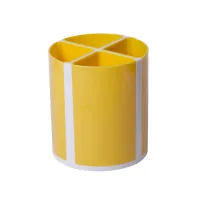 Stand for pens ZiBi Kids Line Twister with 4 compartments Yellow (ZB.3003-08)