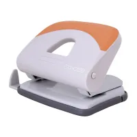 Economix hole punch with a ruler of 20 sheets Gray-blue (E40128)