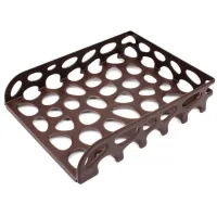 Лоток для паперів Optima горизонтальний пластик, коричневий (O36338)