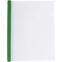 Economix A4 quick-stitch folder with 10 mm clip bar (2-65 sheets), green (E31205-04)