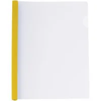 Economix A4 quick-stitch folder with 15 mm clip bar (2-95 sheets), yellow (E31211-05)