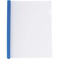 Economix A4 quick-stitch folder with 6 mm clip bar (2-35 sheets), blue (E31204-02)
